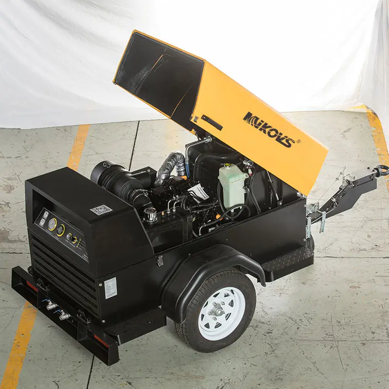Heavy duty compressor industrial 7 bar 8 bar 10 bar Portable Screw Air Compressor For Drilling Rig diesel air compressor