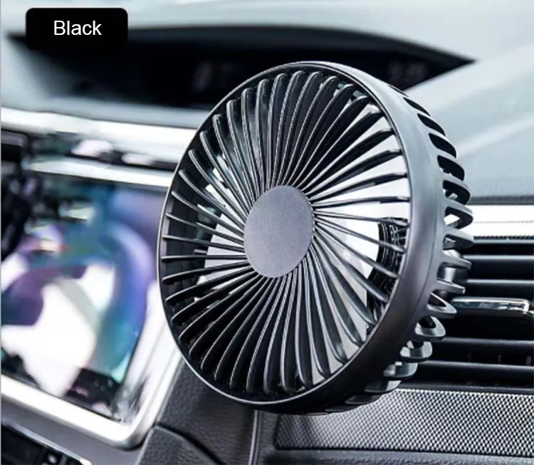 High quality can rotate by 45 degree car interior fan mini car cooling Fan