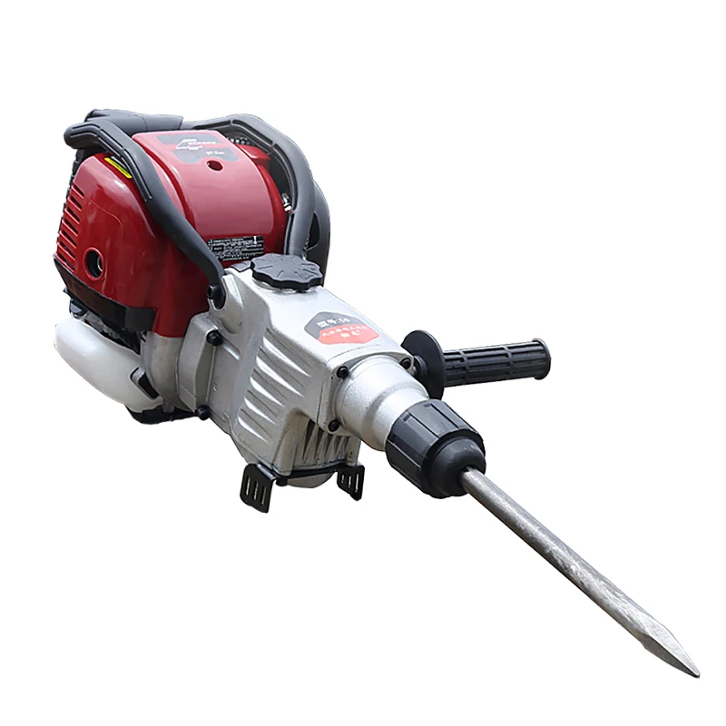 Four-stroke high-power multifunctional engineering gasoline engine portable electric hammer rock drill digging pit breaking pick