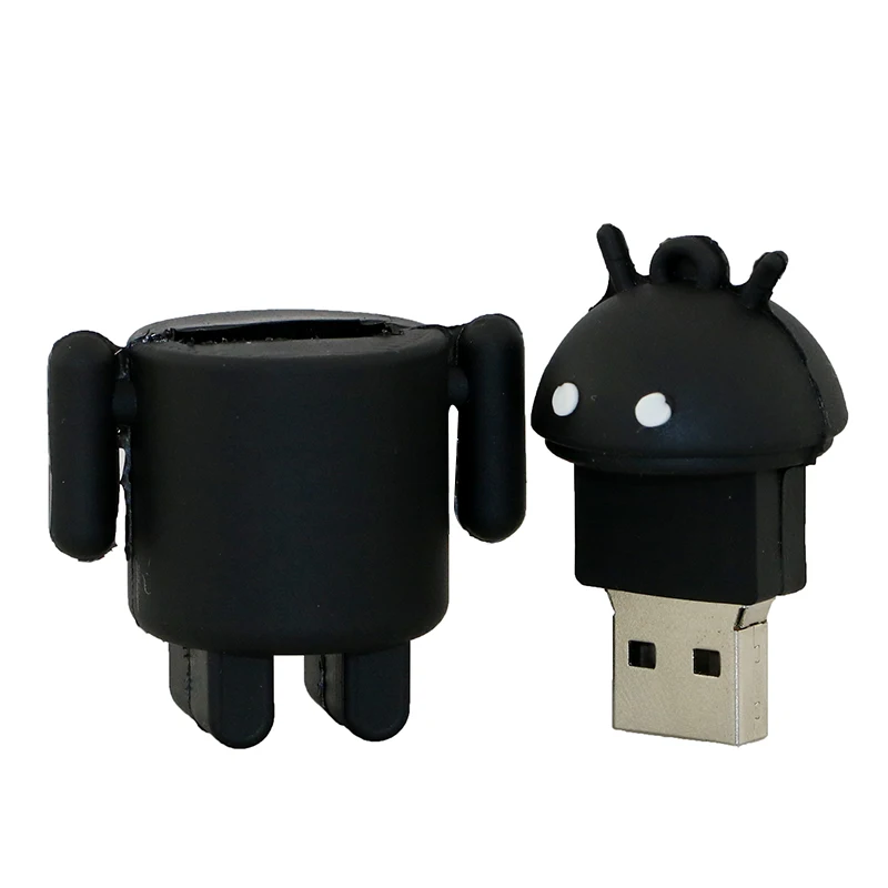 Cartoon Cute Android Robot USB Flash Drive 2.0 1GB 2GB 4GB 8GB PVC Pen Drive 3.0 64gb 32gb 16gb USB Memory Stick Creative Gift