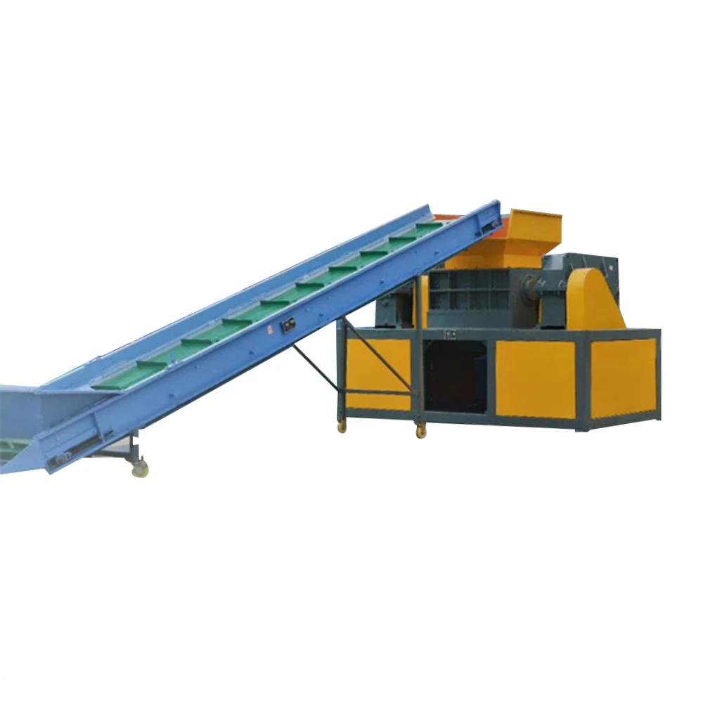 Factory special plastic shredder grinding machine crusher industrial waste scrap metal twin shaft fit for CE ISO certificate