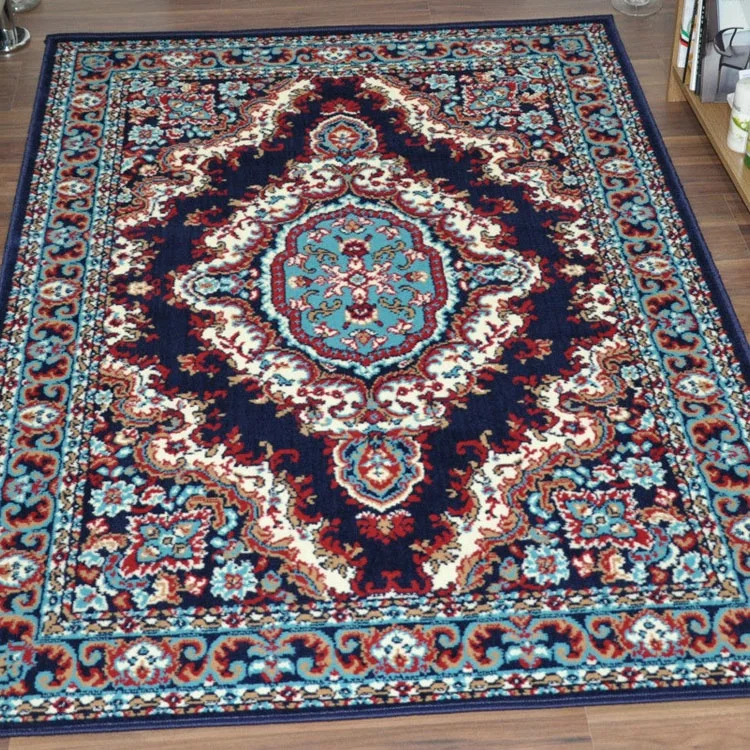 Современные Полиэстеровые Нескользящие коврики с принтом на заказ для гостиной персидский ковер