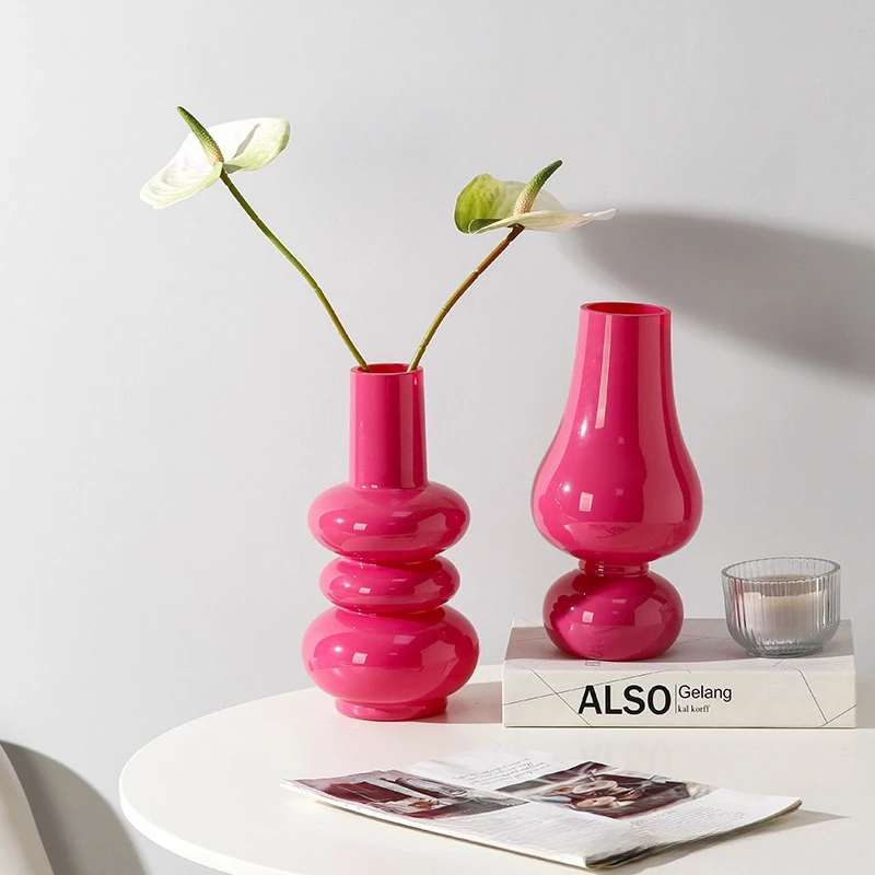 Creative Clear Glass Vase Minimalist Hydroponic Flower Vase Table Top Decoration Vase