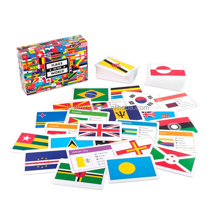 Customizable Geography Us Citizenship Flashcards Countries Of The World  Flash Cards For Children English