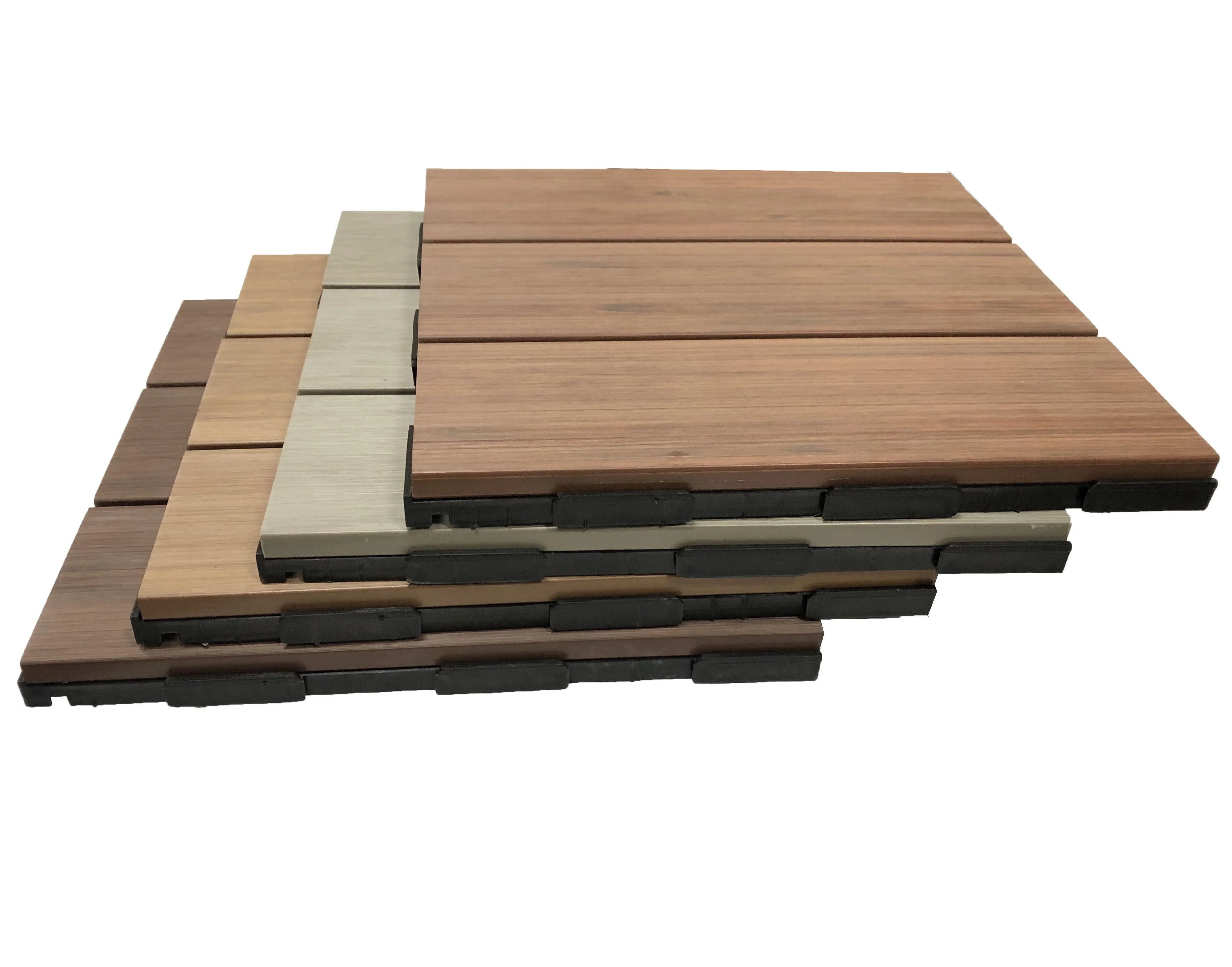 
Foshan Senlue DIY Decking Tiles Waterproof WPC Deck Tiles Wood Plastic Flooring Interlocking DIY Tiles 