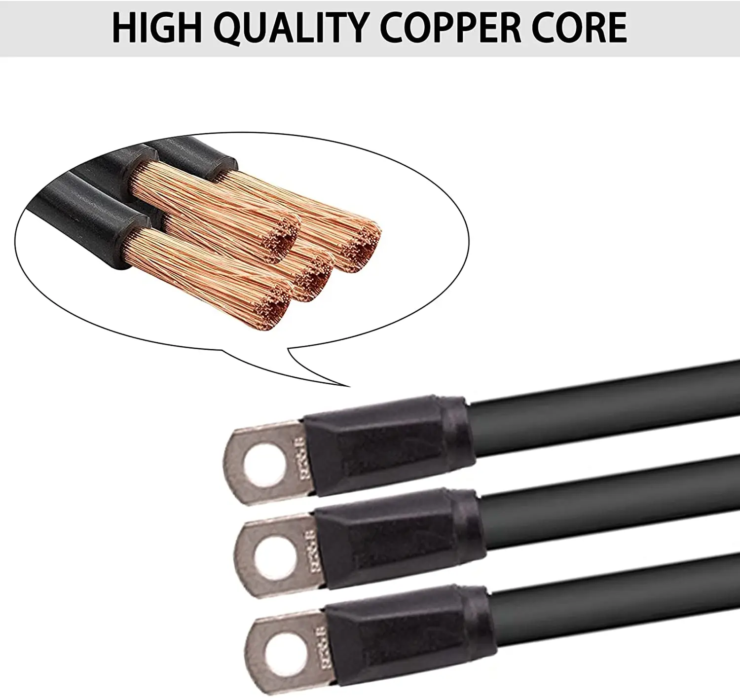 Golf Cart Battery Cable Set Wiring Set Fits EZGO 94-Up Medalist/TXT (Set of 5)