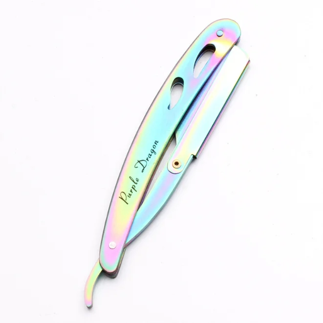 Men Barber Tools Hair Antique Black Folding Shaving Knife Stainless Steel straight razor