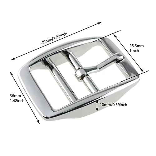 Custom Wholesale Stainless Steel Bar Belt Buckle Pin Buckle for Leather Strap Horse Bridle Adjustment Buckle