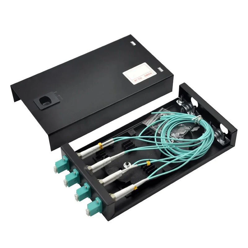 High quality SPCC fiber optic splice tray desktop wall mounted ftth termination box toolless 8 port terminal box