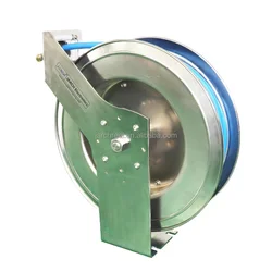 Heavy Duty High Pressure Dual Pedestal Stainless Steel Oil Hose Reel