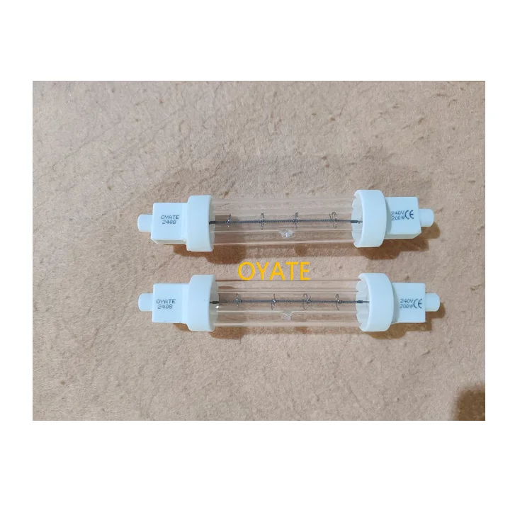 118MM 240v 200W clear quartz infrared heater lamp heating tube for ovens with halogen lamp infrared