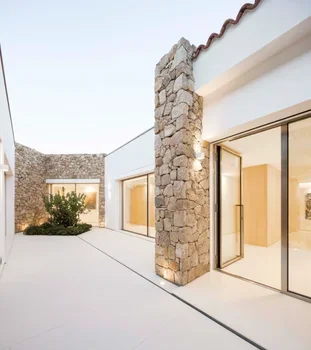 Natural Stone Yellow Quartzite Free Form Exterior Decoration Stone Veneer Stack Wall Cladding Stone