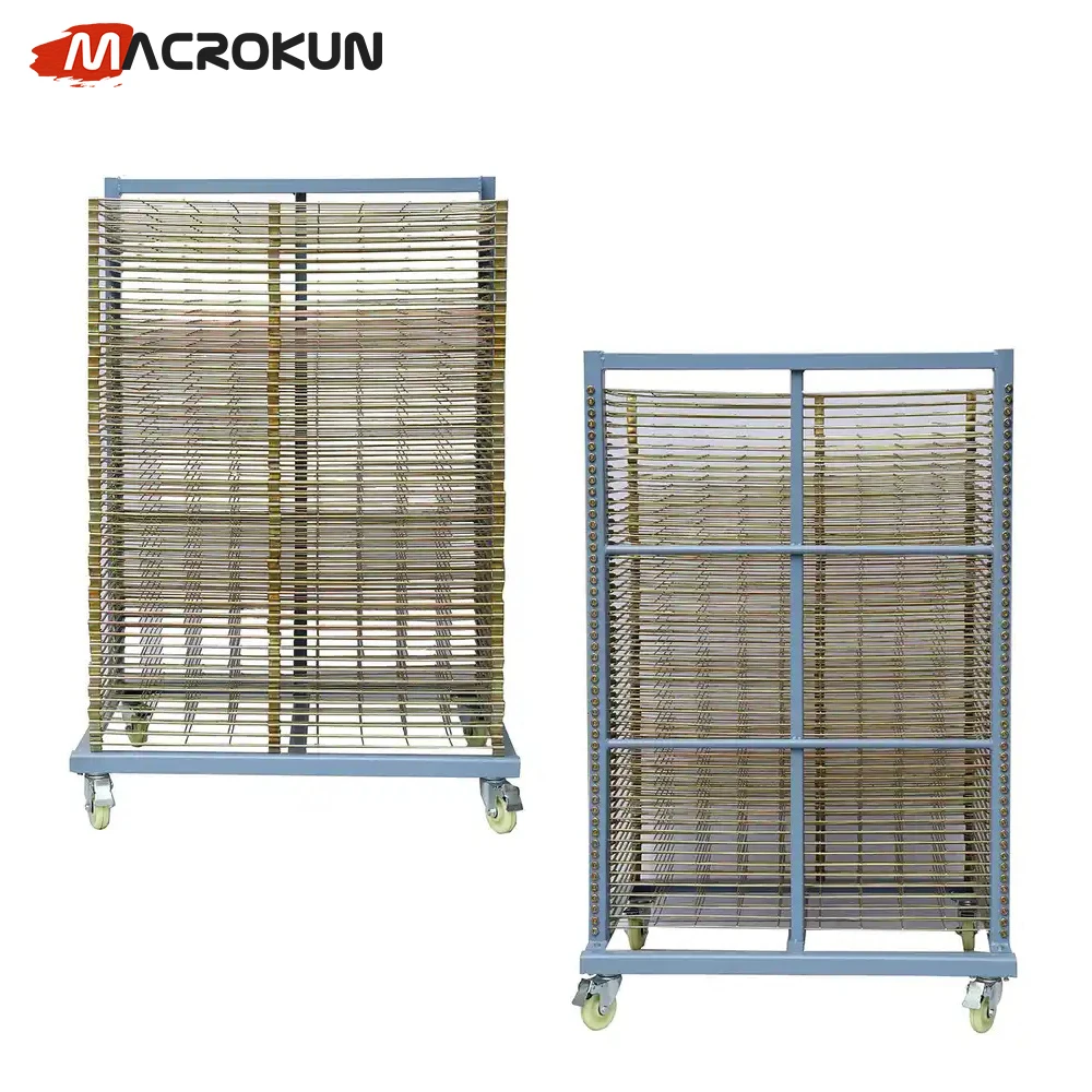 Silk screen printing drying racks