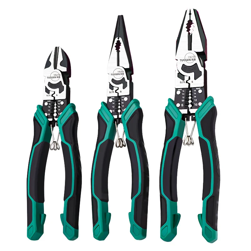 Factory Direct Labor-Saving Multi-Function Steel Wire Stripping Needle Nose Pliers Diagonal Nose Cutting Diagonal Clamp Features