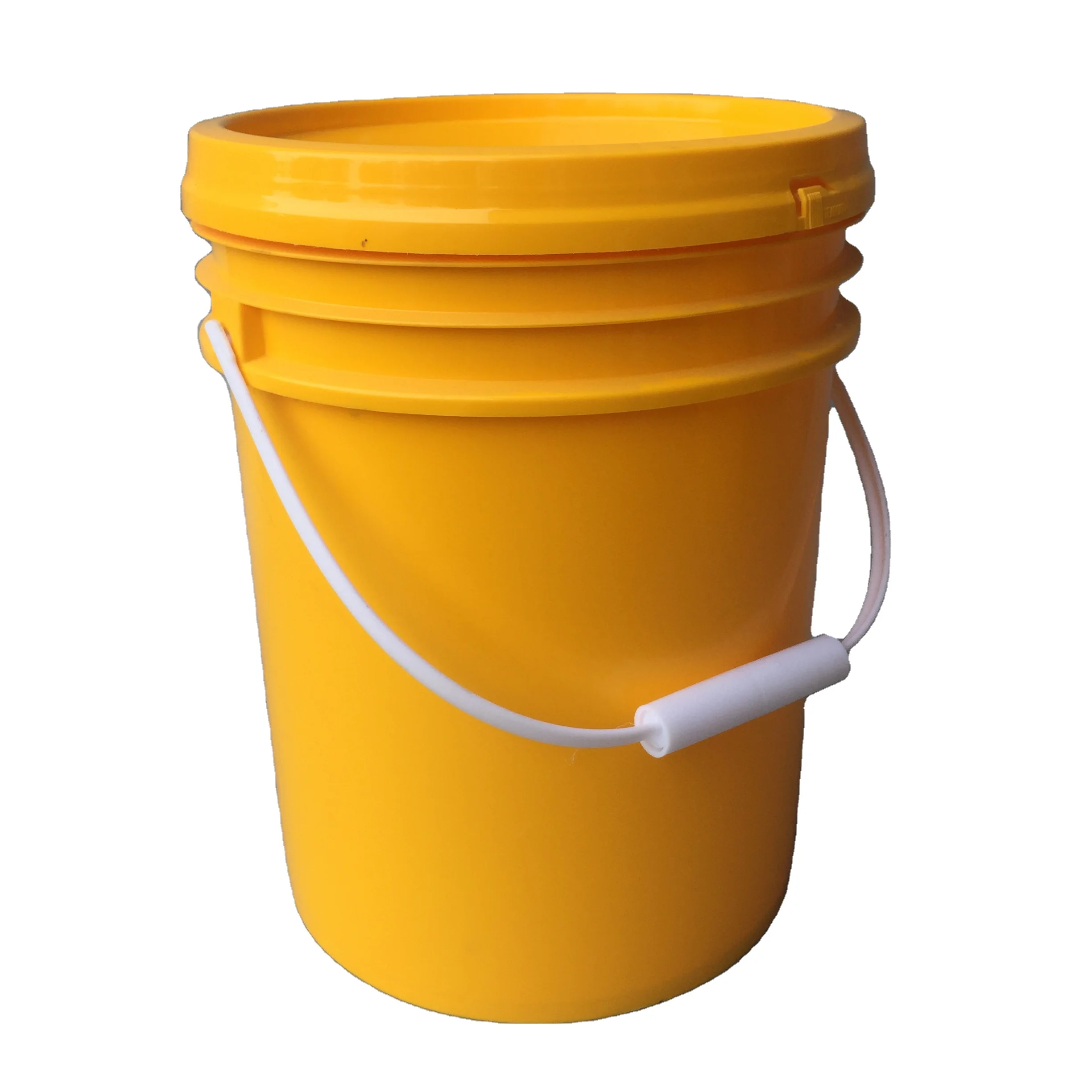 hot sale 18L round Recyclable durable food grade oil drum with lids plastic paint bucket