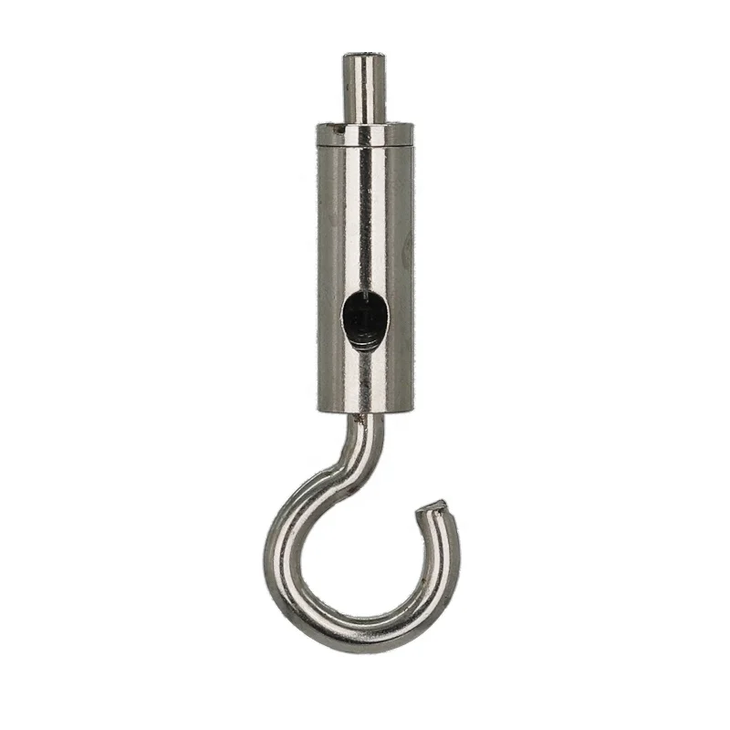 nickel plated cable clips with spring hook for 1.0mm-2.5 mm cable