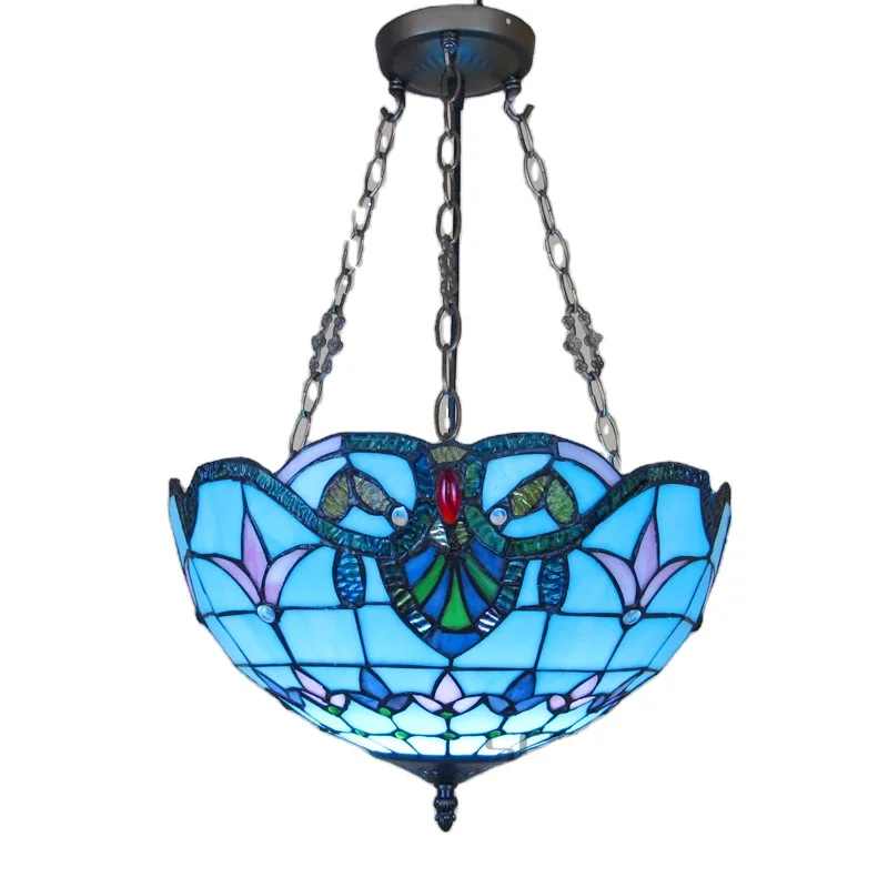 Europe and America Home Decoration Antique Tiffany Ceiling Lights Stained Glass Chandelier