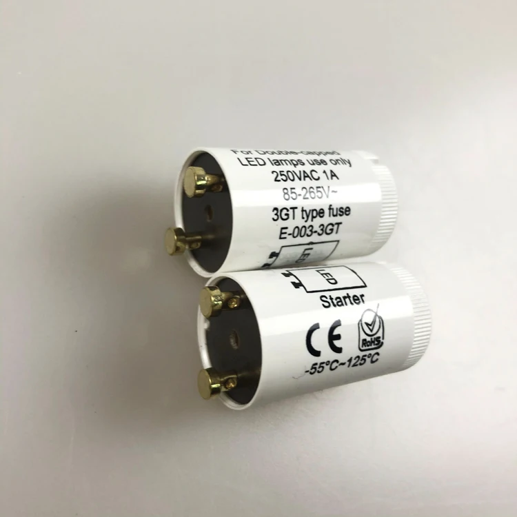 CE ROHS Светодиодная трубка стартера медный штырь 250V1A2A3A для светодиодной лампы