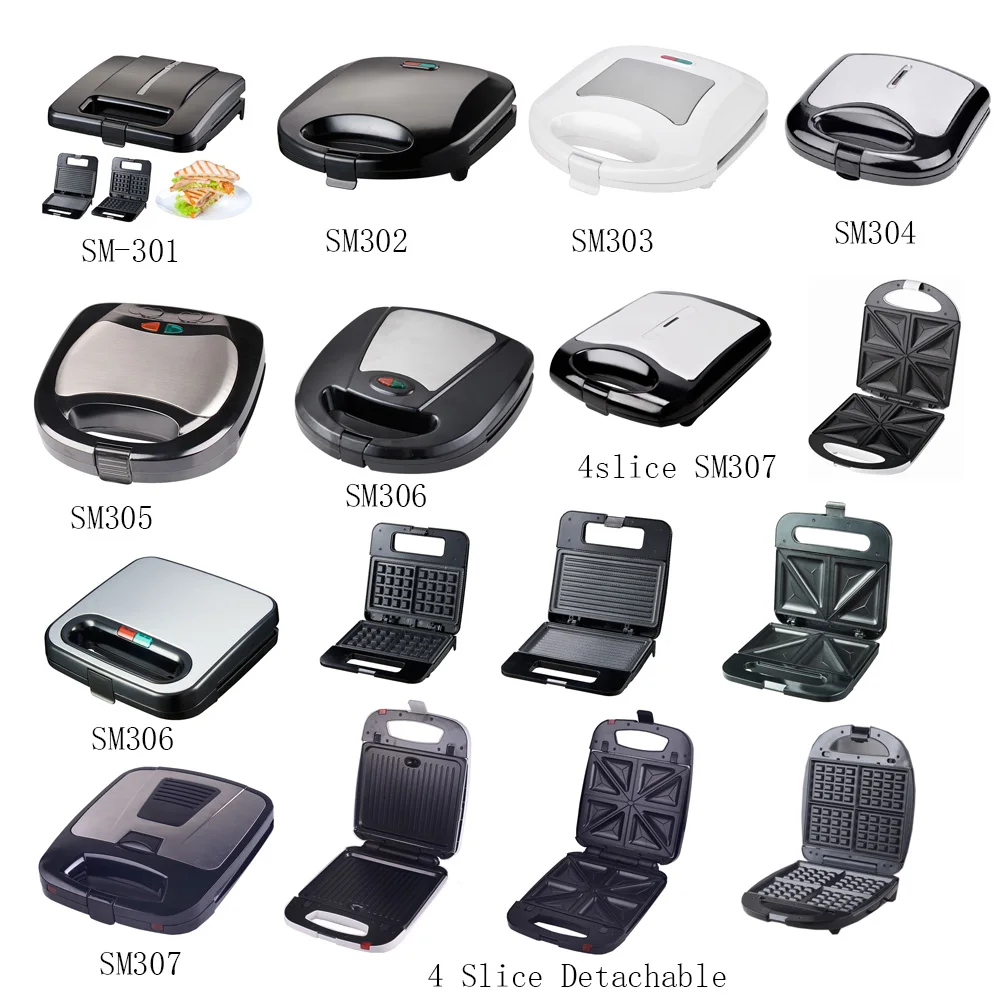 
SM2711 Hot sales Breakfast Stainless steel Sandwich Maker 