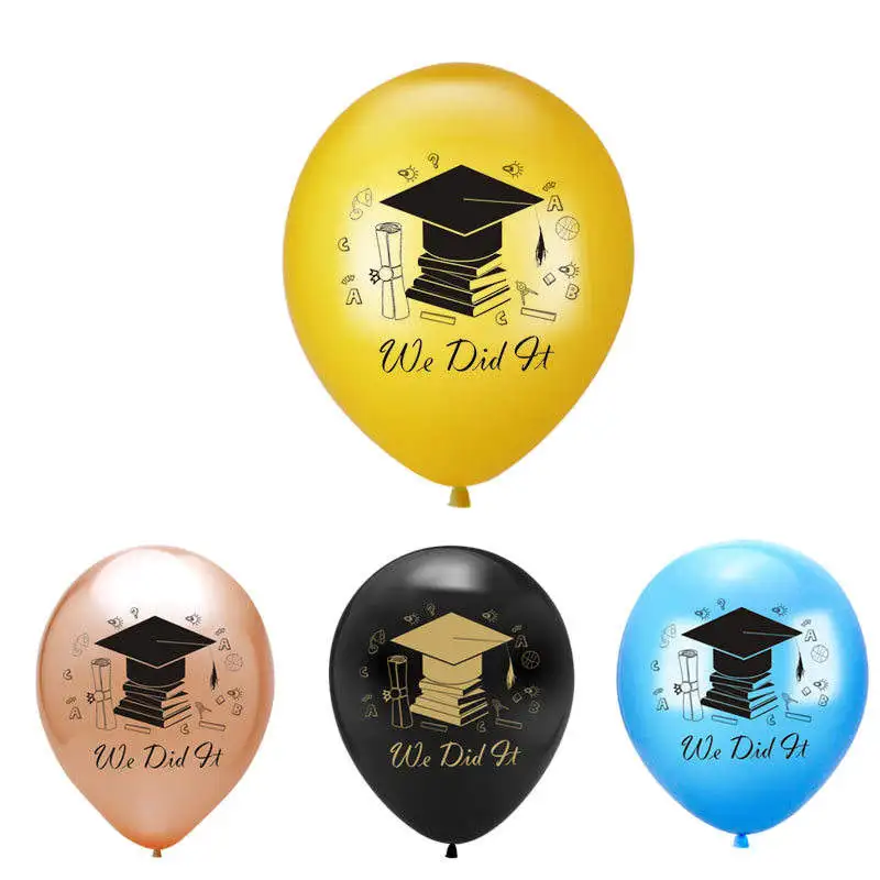 Graduation season latex balloon  congratulations graduation we did it letter party decoration balloon