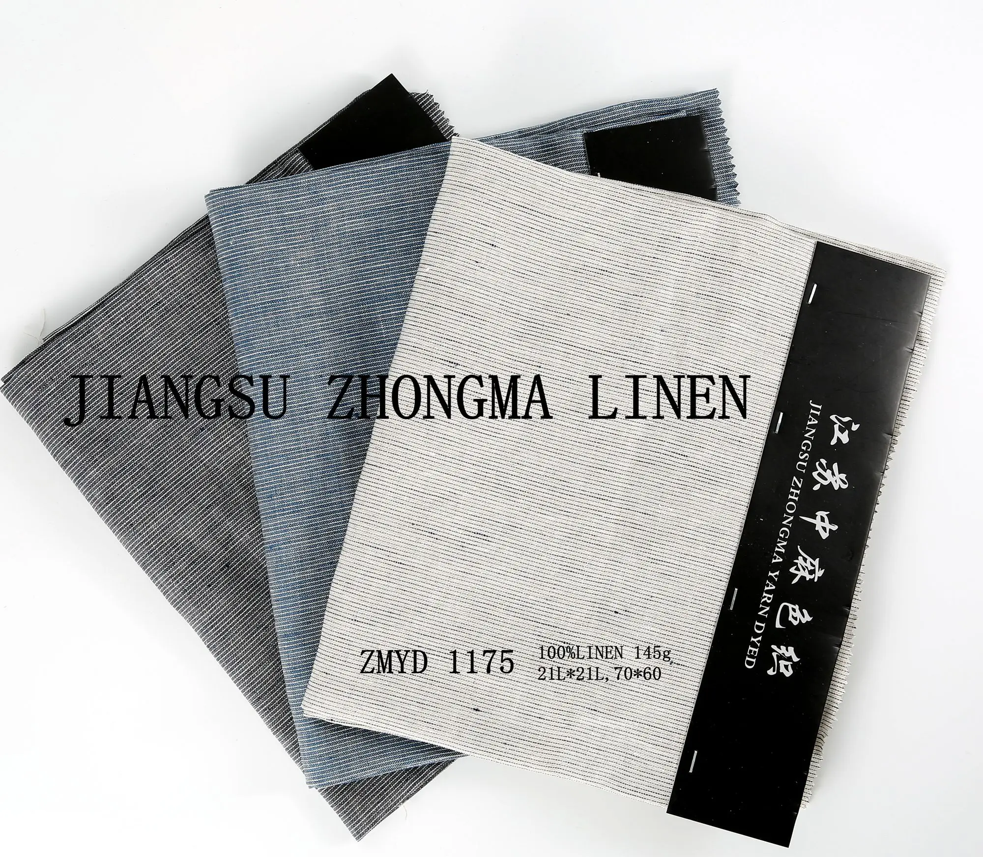 Смываемая 1175 чистая льняная полоса Y/D L 21 * L 21 70*60 145 г/м2 ткань