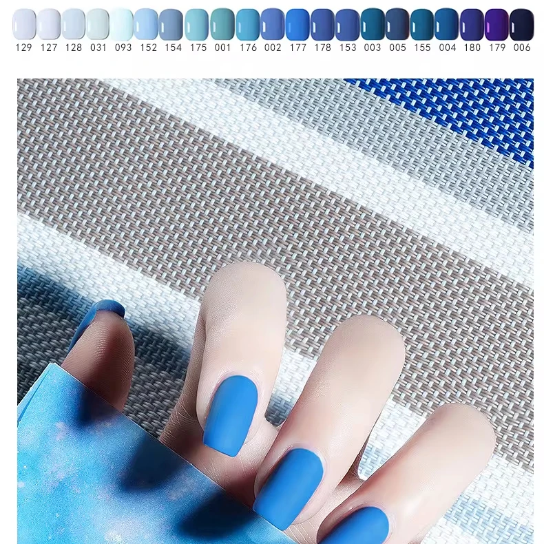 Private Label Soak Off Glass Bottle Macaron Nail Gel Polish 48 Color Semi Permanent Base Top Coat Gel Nail Polish Set