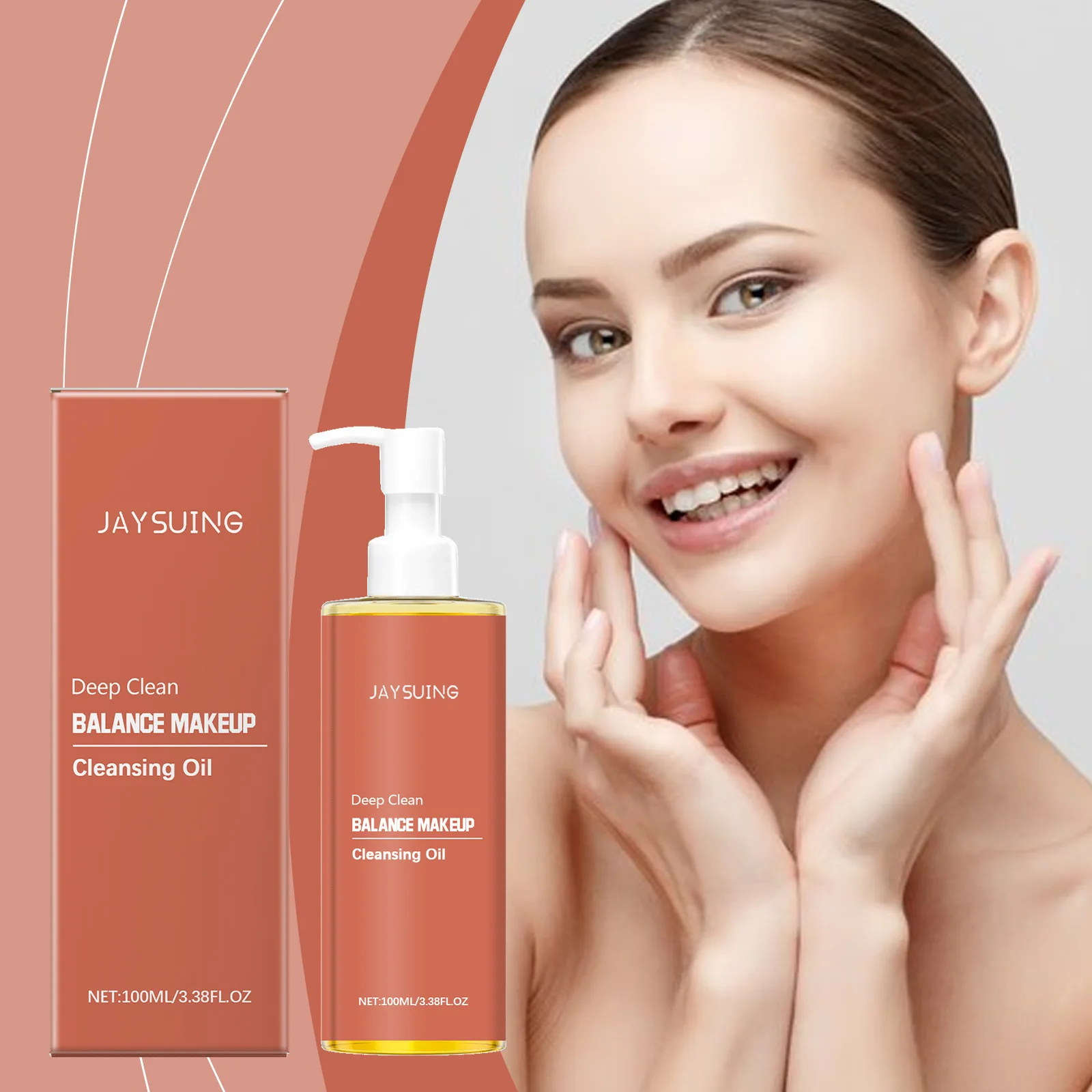 JAYSUING Hot Selling Gentle Cleansing Facial Skin Cleansing Refreshing Makeup Cleansing Makeup Removal Oil