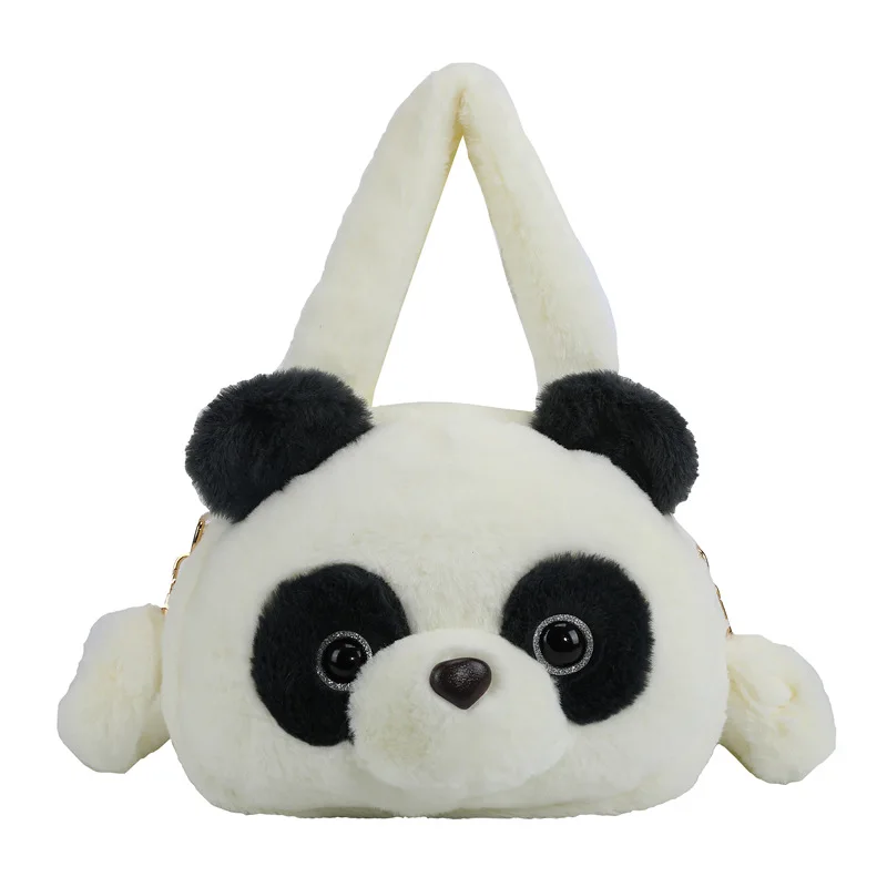Kids School Bags Cute Panda Stuffed Animals Toys Shoulder Bag soft toys for Girl gift Panda Plush Bag With Handle