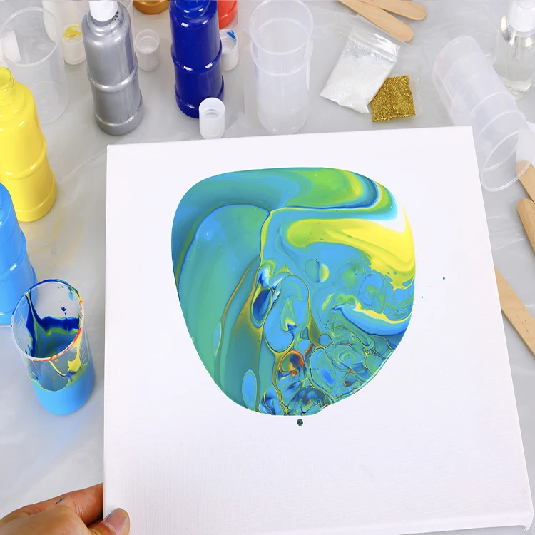 75ml acrylic pouring paint fluid art set acrylic pouring paint set