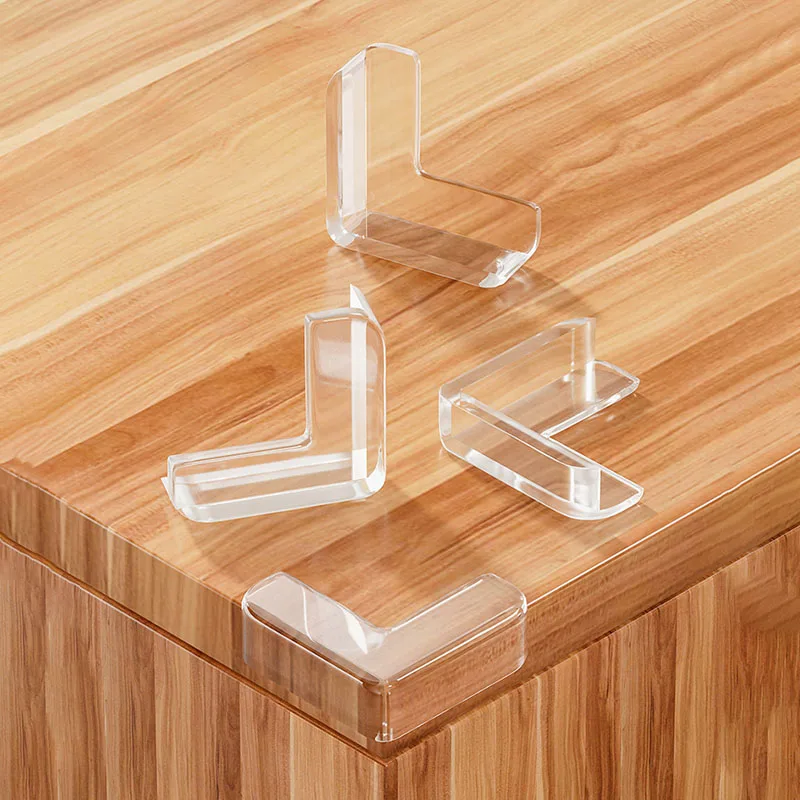 Safe Furniture Table Protective Corners Baby Proofing Medical Grade PVC Clear Plastic Corner Protector Easy To Use Corner Guards