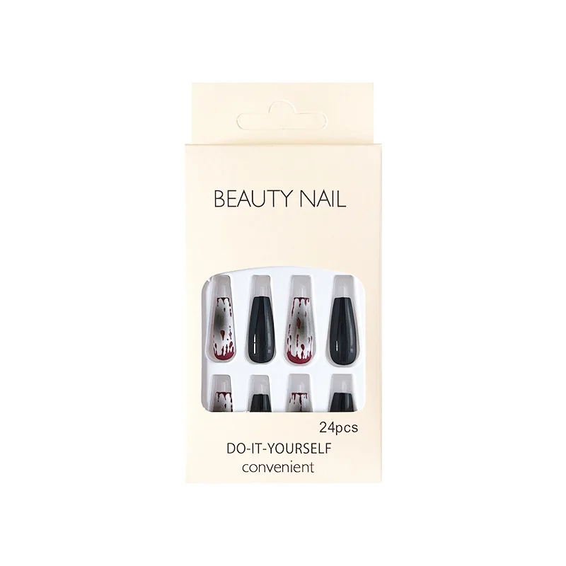 Halloween Blood Drop Wear Nail cheek Black nail patch nail art piece