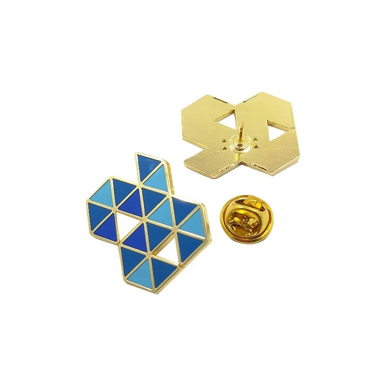 Tailor-made golden award medal custom metal logo pin badge