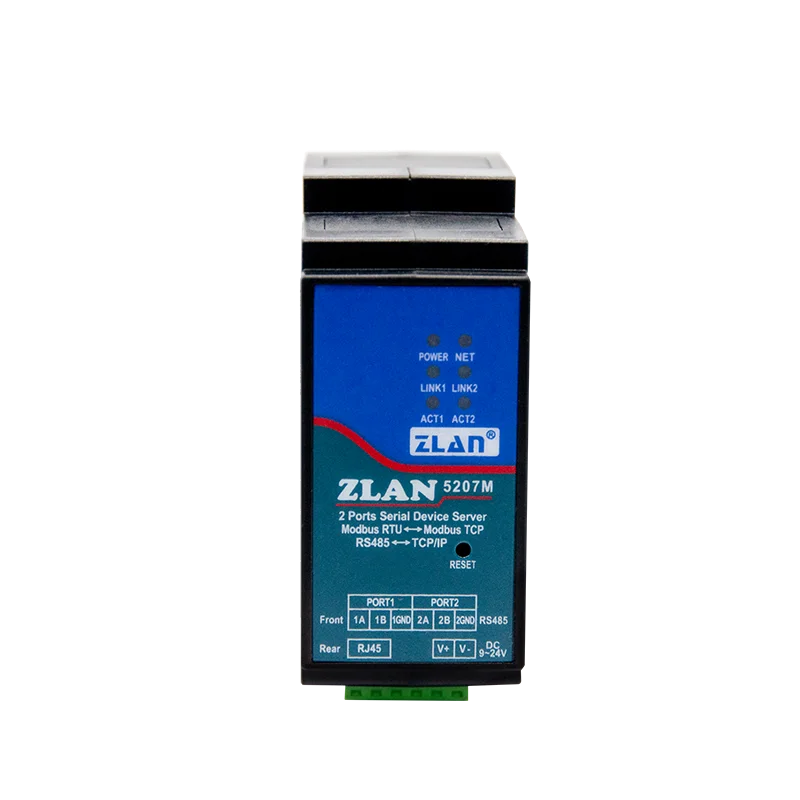 ZLAN5207M multi channels Modbus TCP to Modbus RTU serial port to ethernet