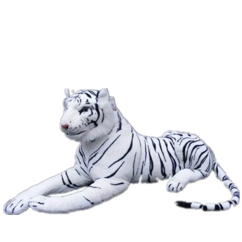 High quality life size fiberglass white tiger statue
