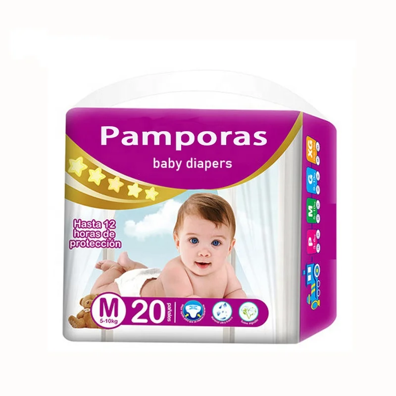 
New Born Cotton Disposable baby diaper Magic Tapes SAP paper hight quality 