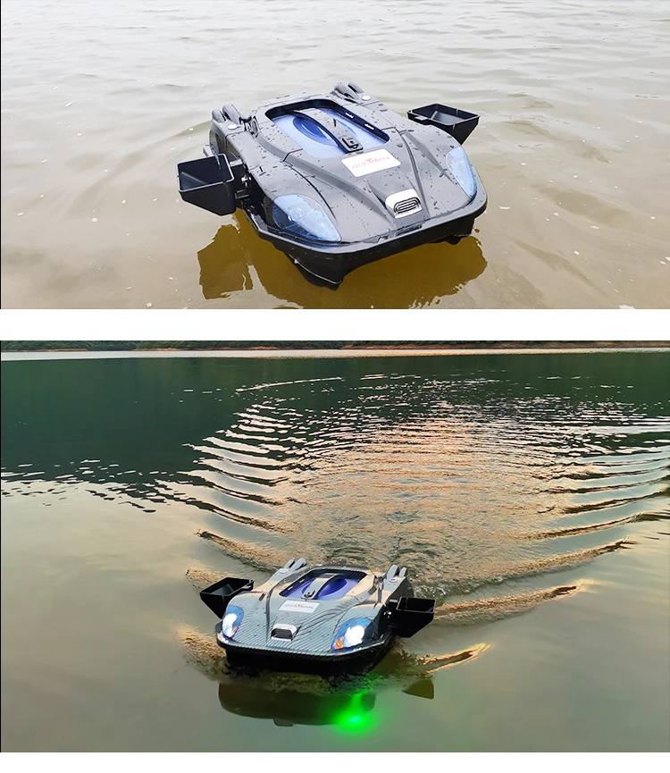 Wholesale Upgraded Leader Pro GPS Large 4Kg hopper Autopilot GPS rc fishing bait boat with sonar fish finder