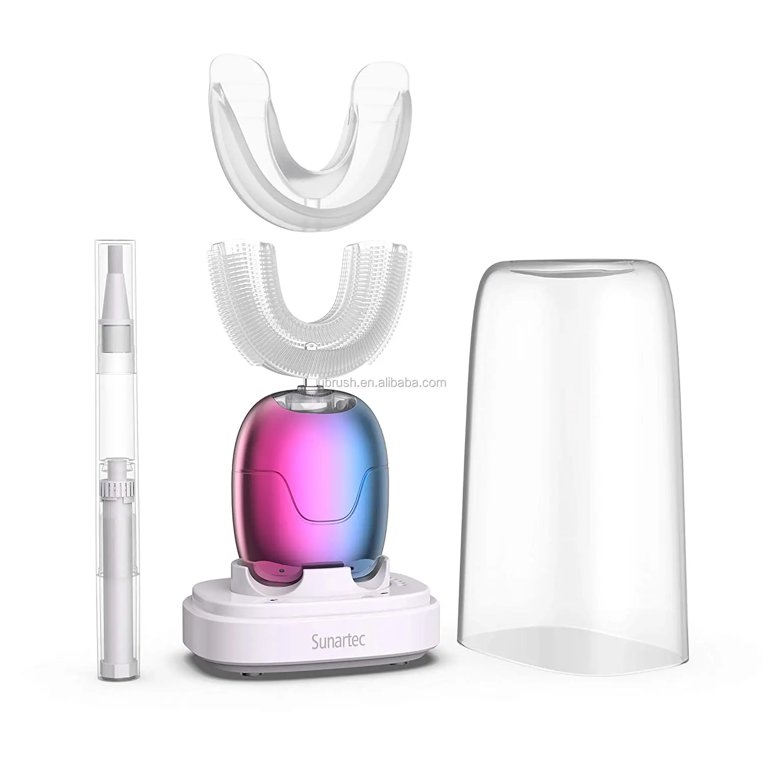 Sterile products clean wave replacement microfiber u shaped toothbrush electric ultrasonic