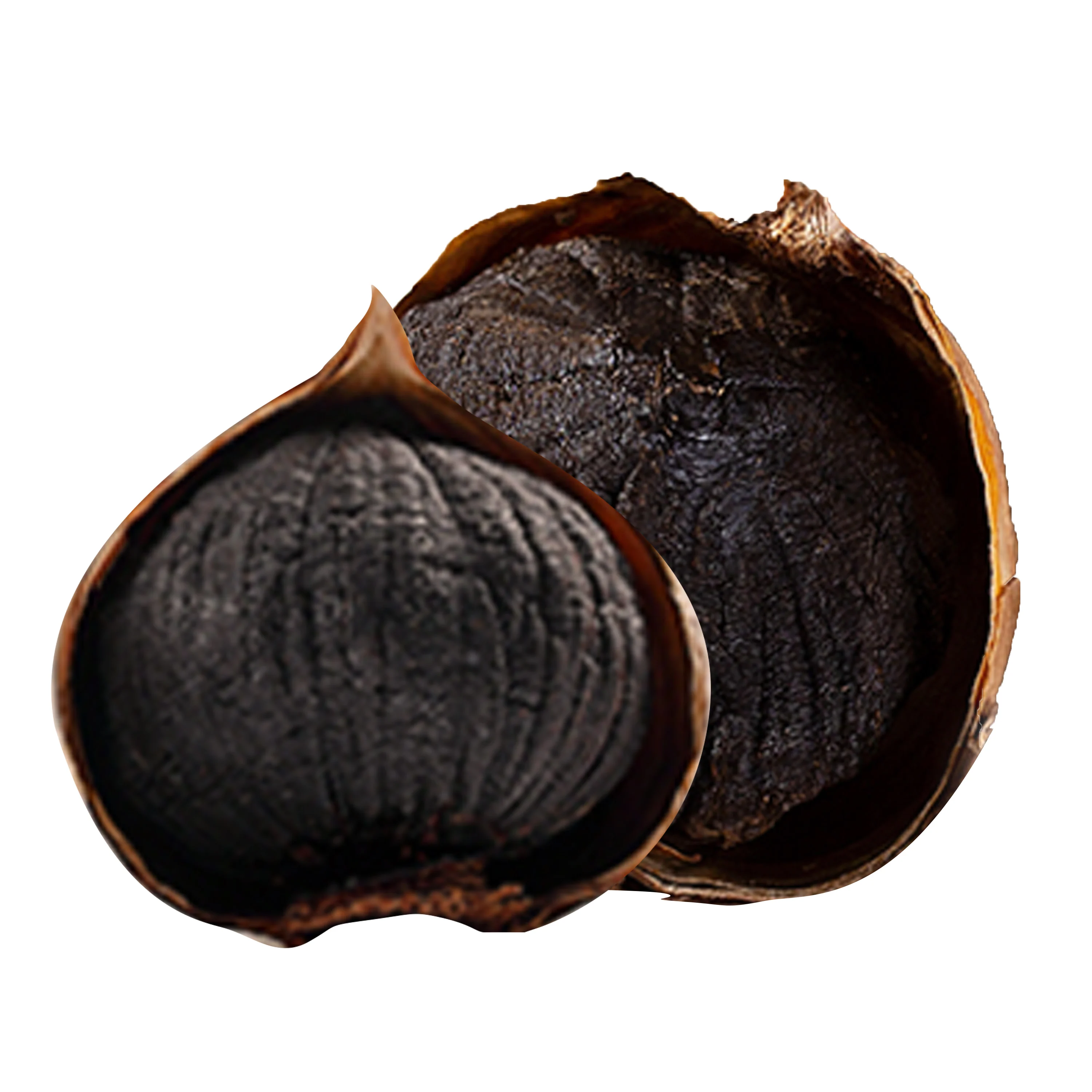 Whole Black Garlic Seasoning Bulbs Easy Peel Black Garlic Cloves All Natural Black Garlic Paste Healthy Organic Snack