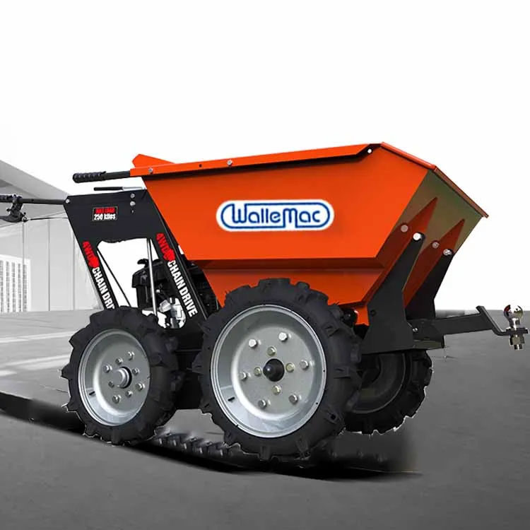 Сверхмощная 300 кг грузоподъемность, бензиновый двигатель, небольшая тележка, резиновый гусеничный круг, внедорожник