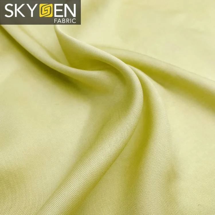 Skygen Twill Woven Soft Blouse Dress tencel Fabric Woven 100% tencel Fabric