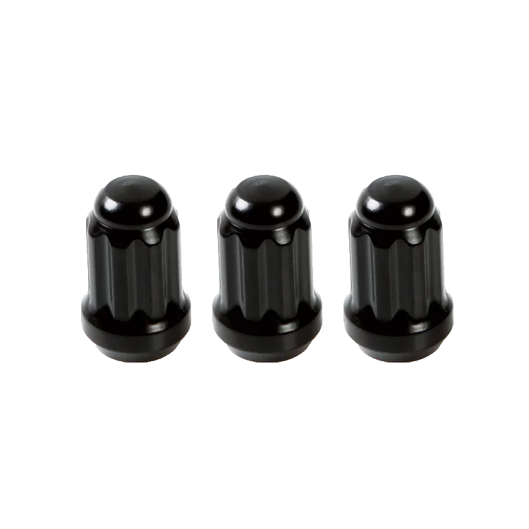 Wheel Accessories Black Chrome spline 3800q 2 M14x1.25 Conical Lug Nut Locks for Aftermarket Wheels