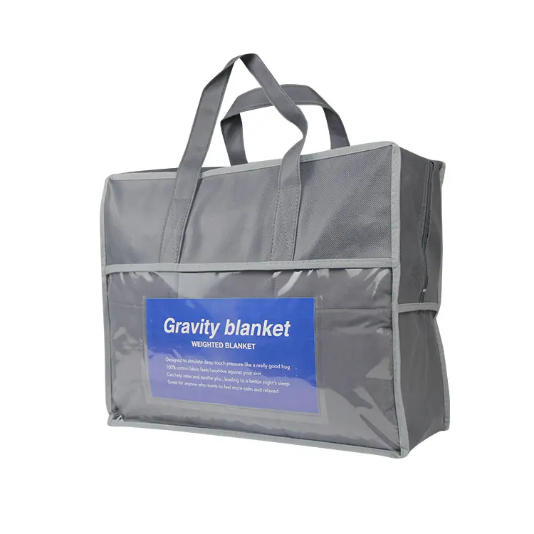 
Wholesale High Grade Heavy Blanket Customize Package Label cotton Weighted Gravity Blanket 