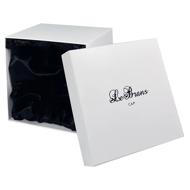 Customized LOGO Baseball Cap Snap cap Hat Box Packaging Gift Boxes with Satin Inside