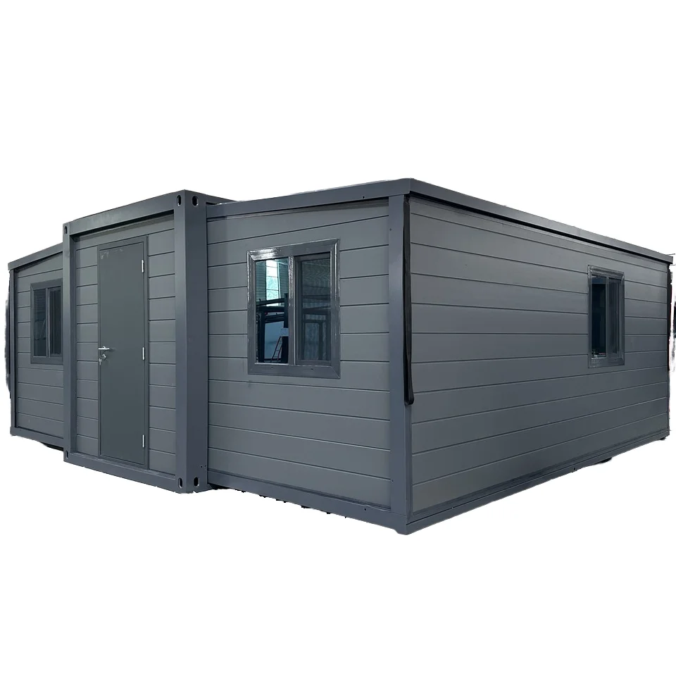 20ft Foldable & Extendable Container Home Prefab Steel and Sandwich Panel Expandable House for Sale