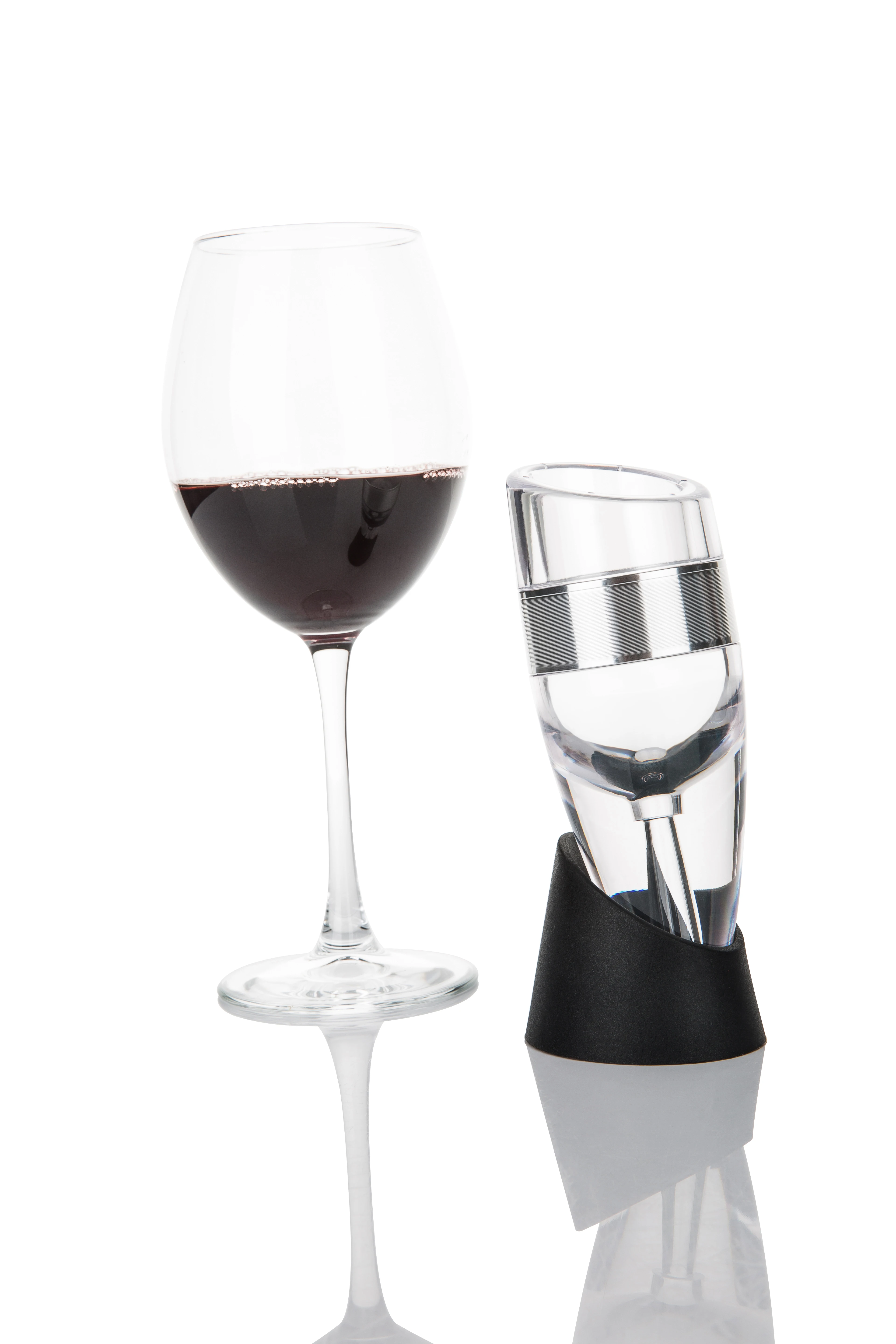 Newest Black Wine Aerator Pourer And Decanter with Unique Aeration Qualities Includes No-Drip Base