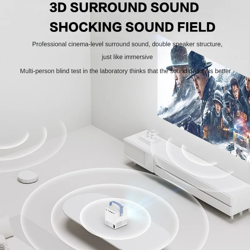 2022 New CY300 4K Smart Projector Quad Core Android 9.0 5G WIFI LED 4K Video Full HD 720P LED Home Theater Projector