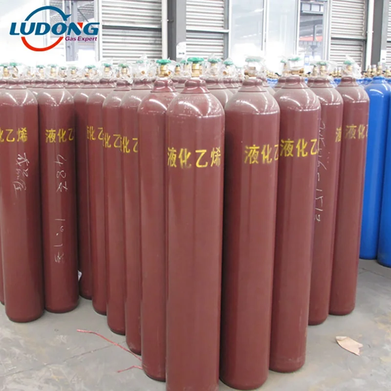 99.9% purity C2H4 gas/ ethylene gas filling  in 40L /10kg cylinder for banana