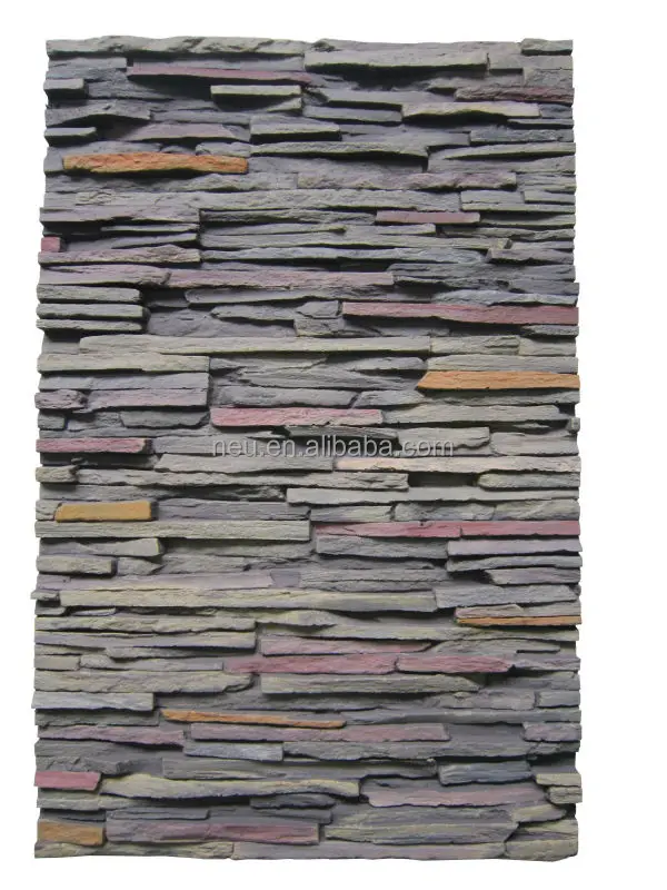 NEU PU Decorative Panel Cultured Fake Stone Veneer for Facade and Interior Wall Covering Faux Stone Panel for Home Design