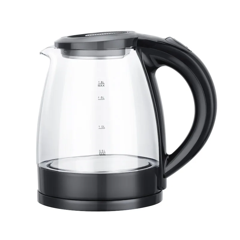 Auto Shut - Off and Boil - Dry Protection Electric Kettle 1.7L Hot Water Boiler 1500W Fast Boil Glass Electric Tea Kettle