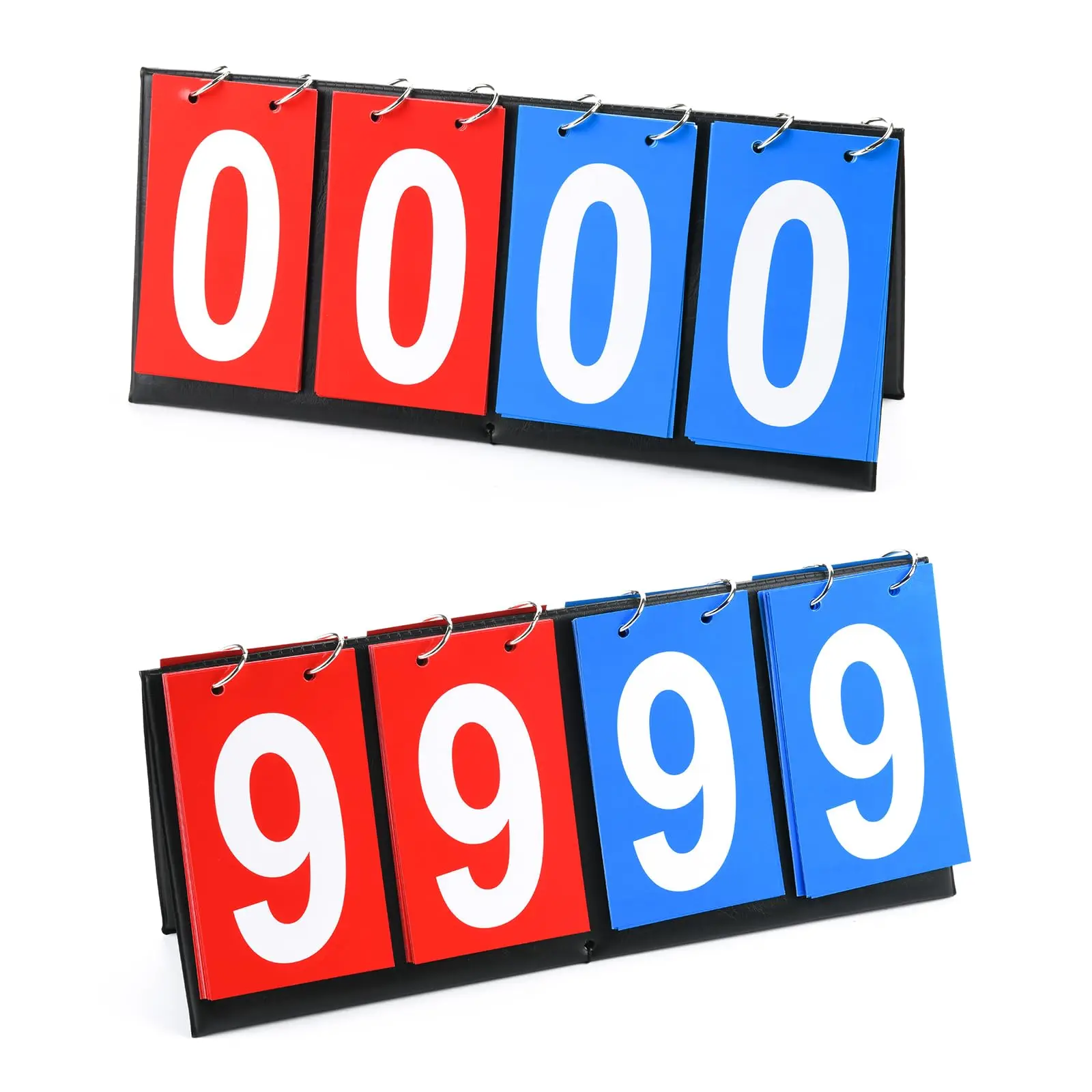 Customized Sports Competition Equipment 2/3/4/6 Digital Portable Tabletop Manual Scoreboard For Sports Game Score Flipper